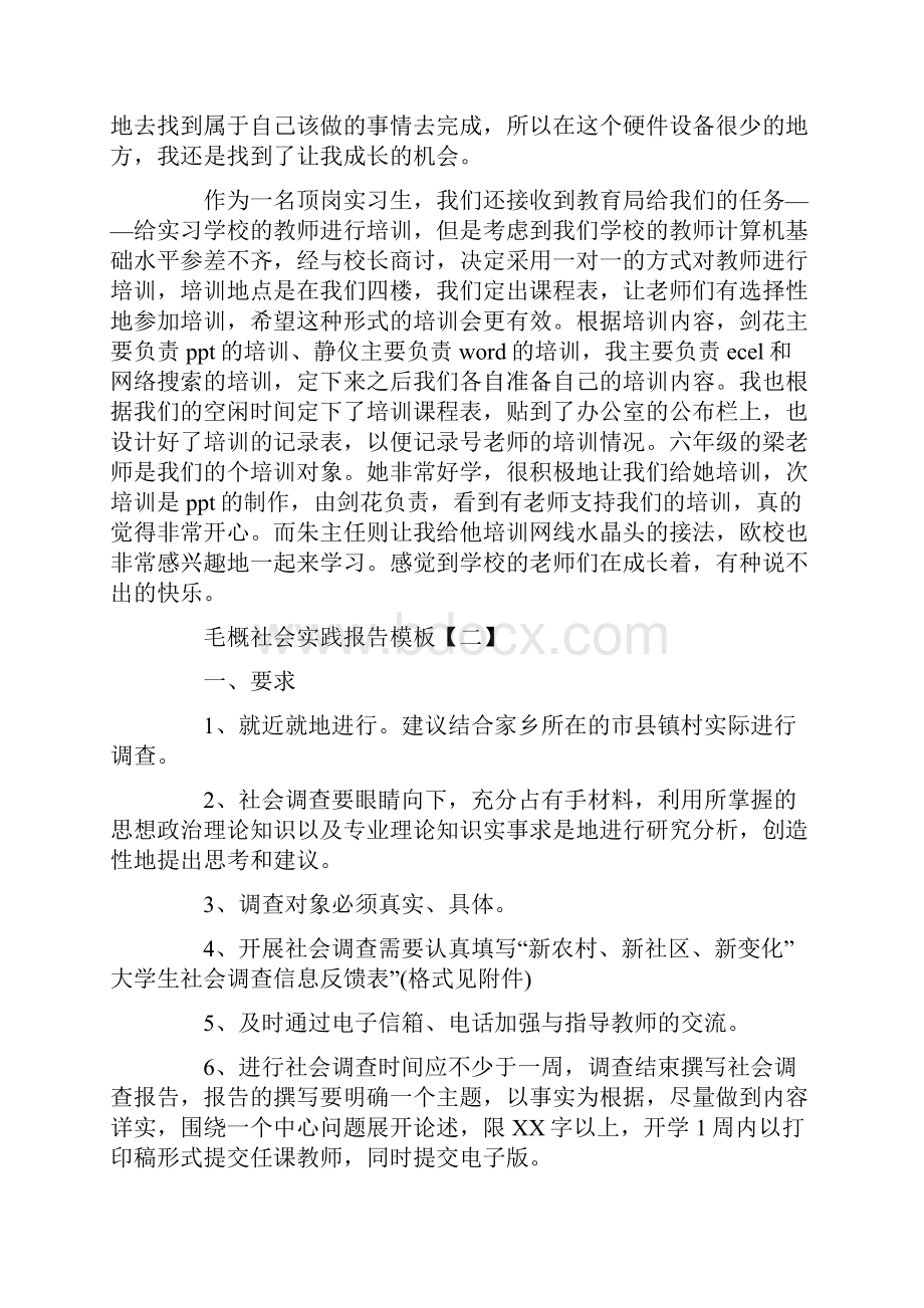 毛概社会实践报告模板三篇.docx_第3页