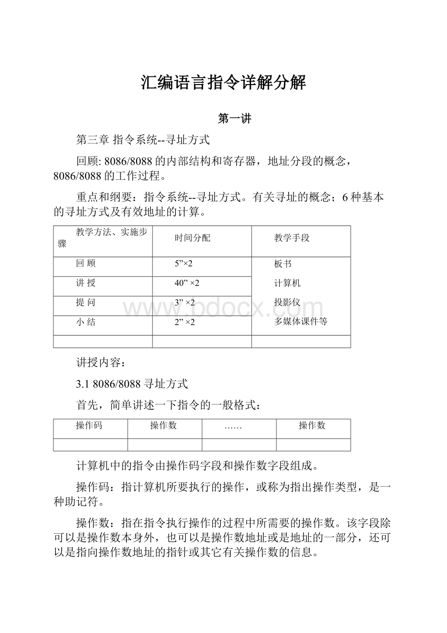 汇编语言指令详解分解.docx_第1页