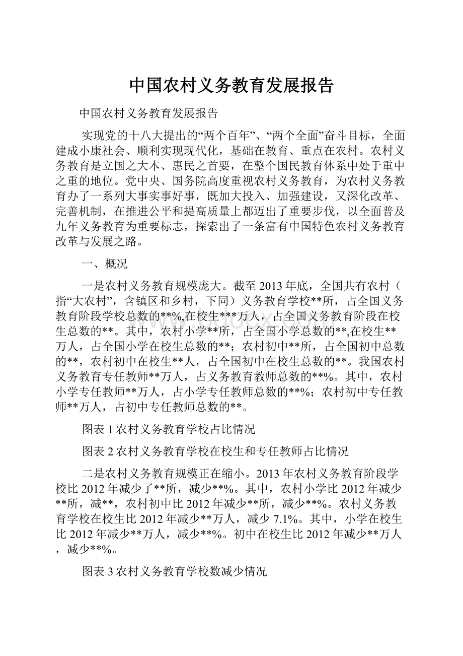 中国农村义务教育发展报告.docx_第1页