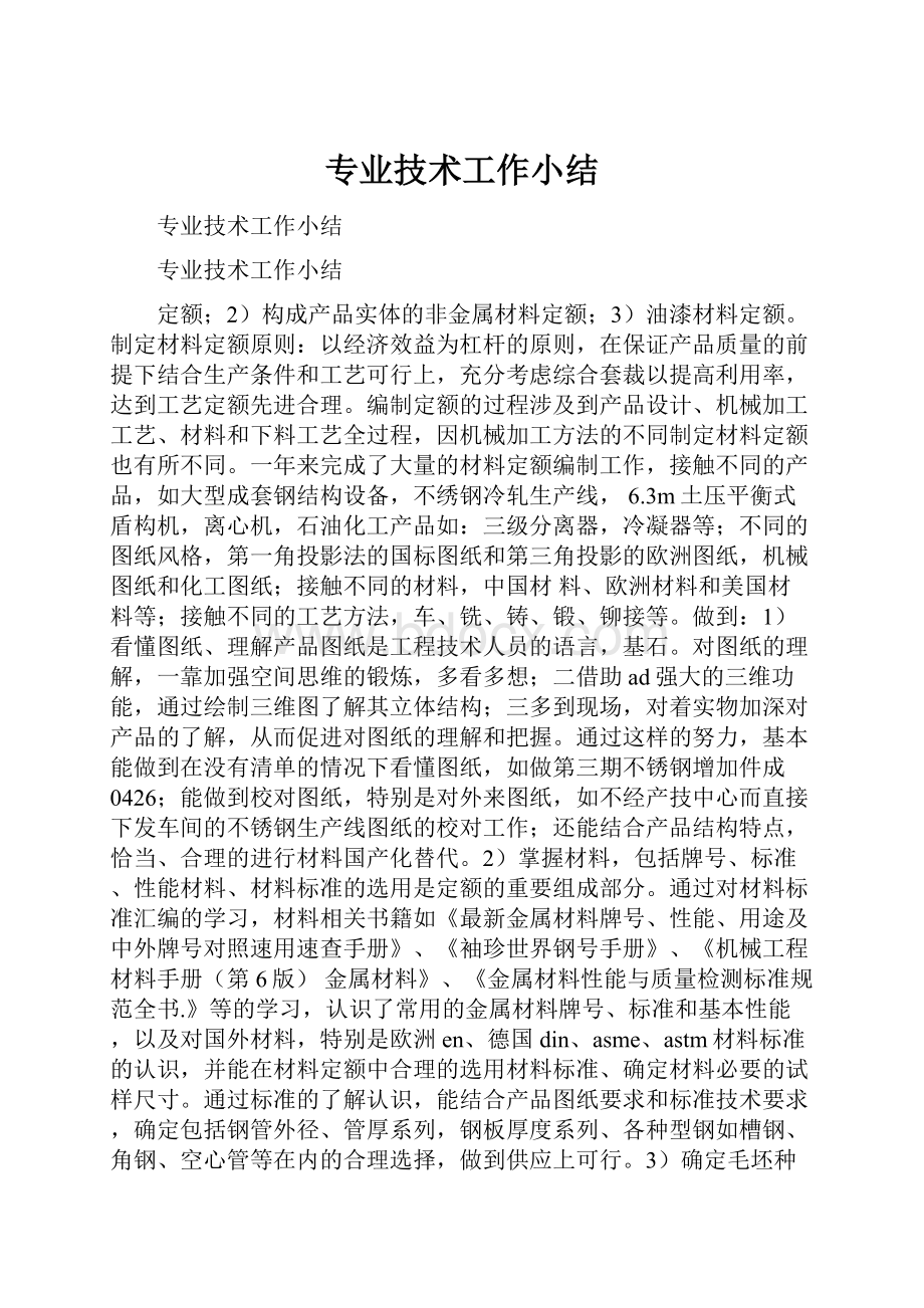 专业技术工作小结.docx