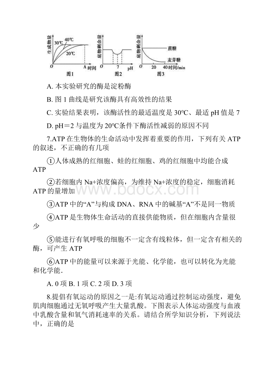 安徽适东县高级中学届高三生物调研考试试题.docx_第3页