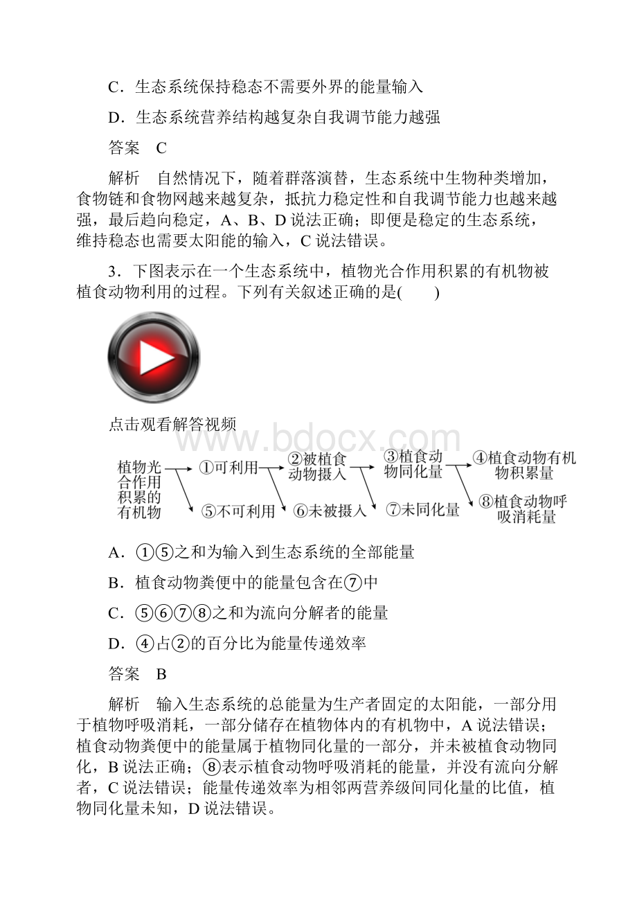 162 生态系统与环境保护限时训练.docx_第2页