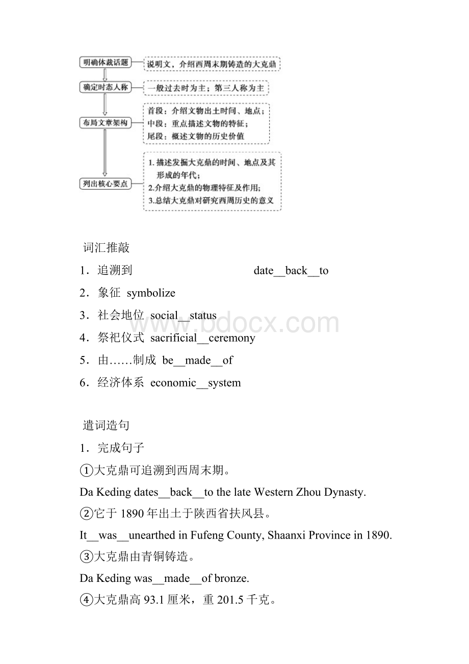 高二英语人教版选修8unit5Section Ⅴ Writing课时作业含答案解析.docx_第3页