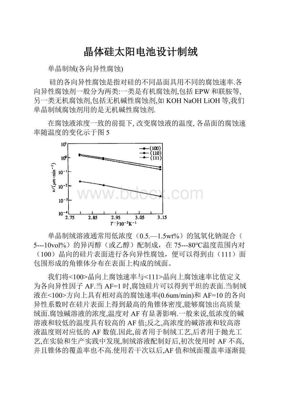 晶体硅太阳电池设计制绒.docx_第1页