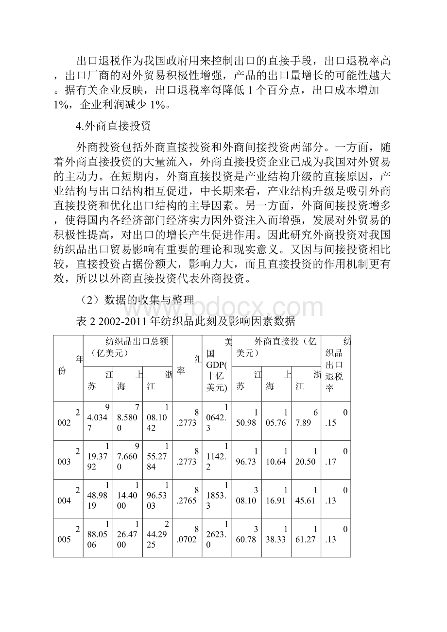 长三角地区纺织品出口竞争力影响因素的比较分析.docx_第3页