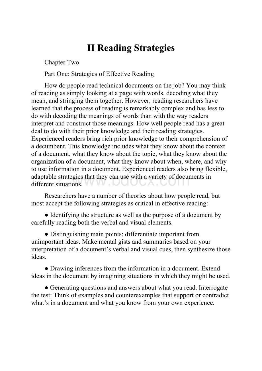 II Reading Strategies.docx