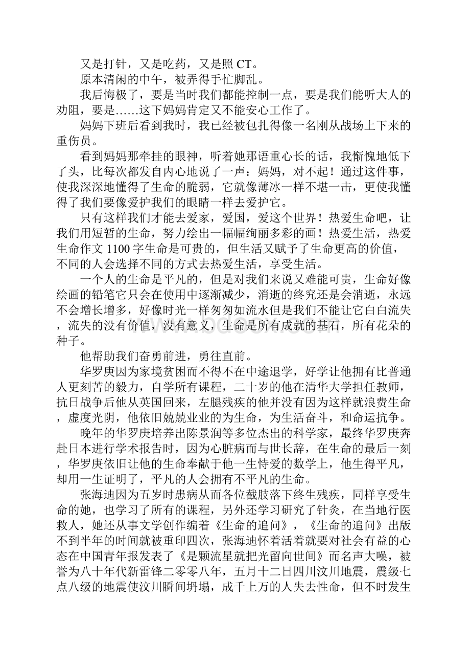 热爱生命的作文 热爱生命作文800字.docx_第2页