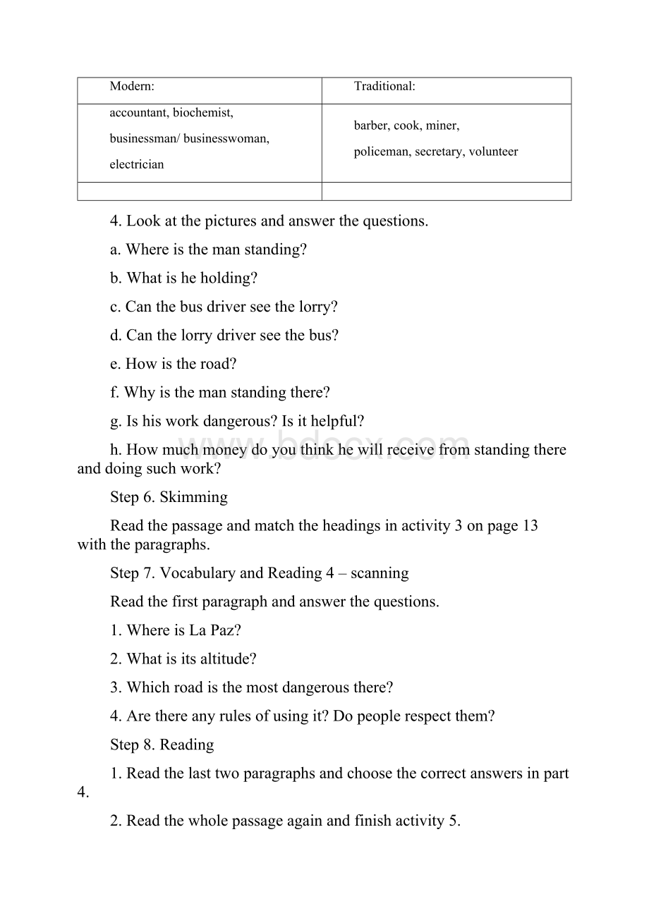 最新外研版必修五module2《a job worth doing》教案doc.docx_第3页