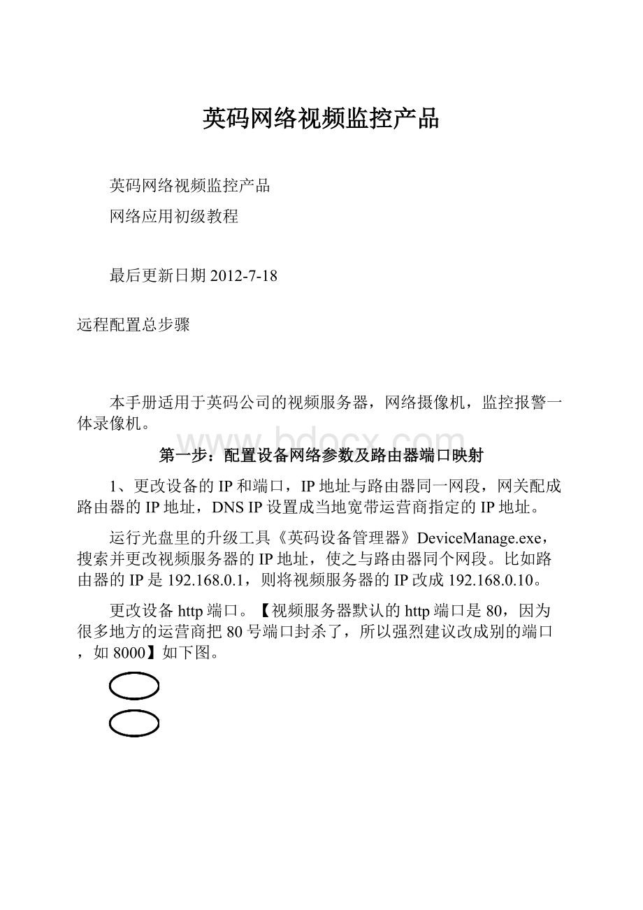 英码网络视频监控产品.docx_第1页