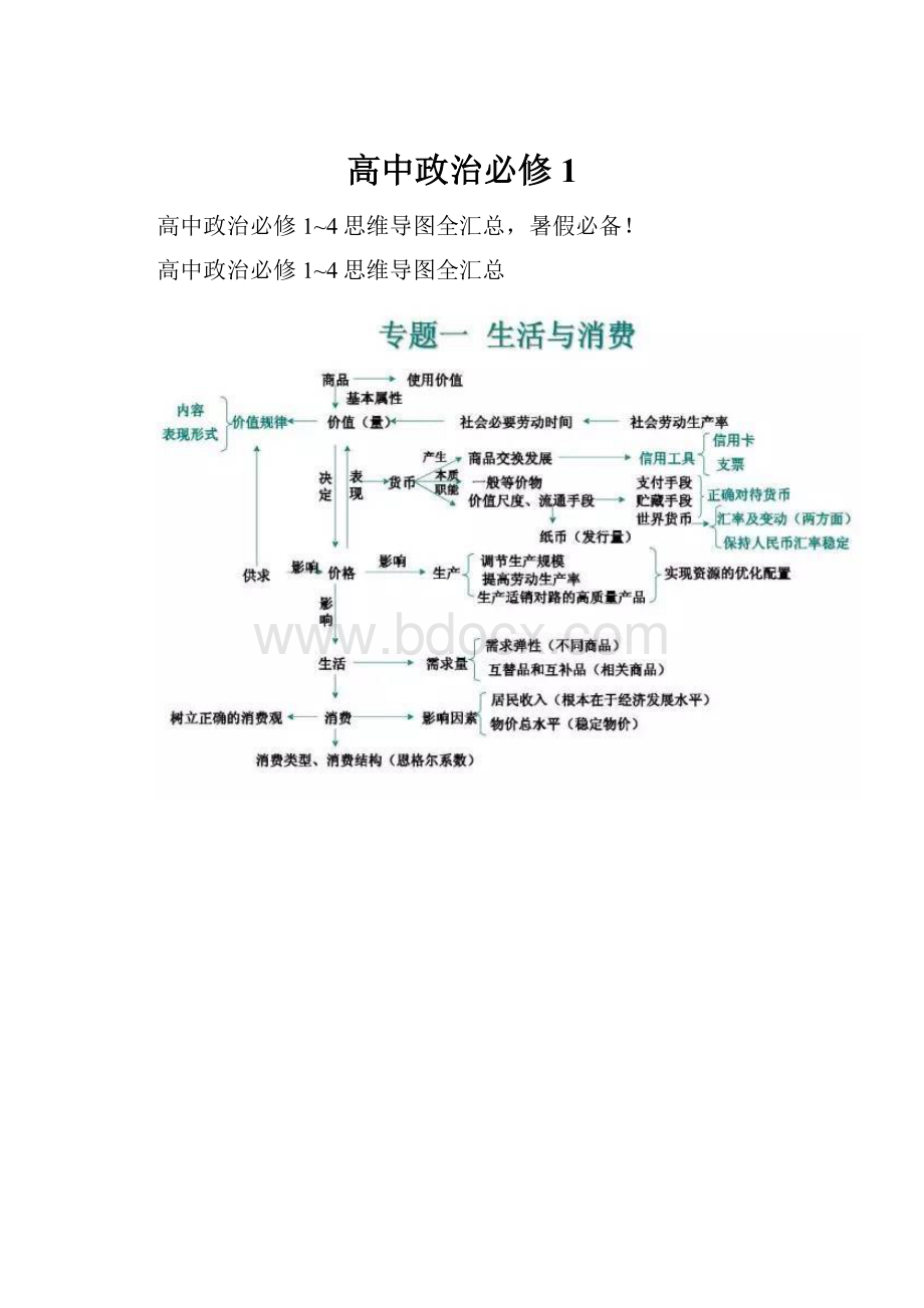 高中政治必修1.docx