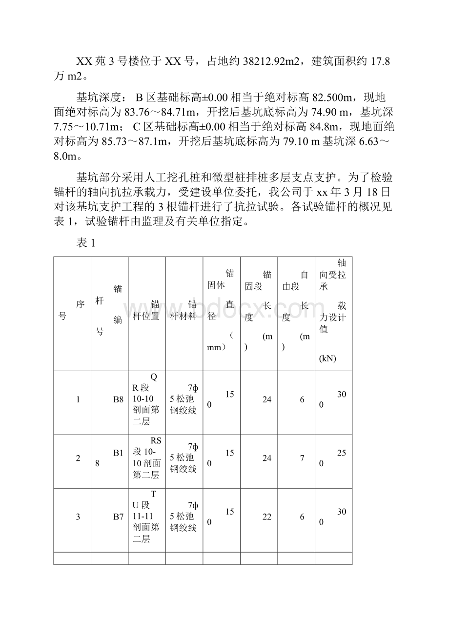 岩石锚杆抗拔试验报告材料的.docx_第3页