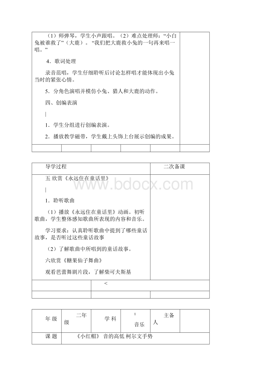 小学二年级上册音乐教案全册.docx_第2页