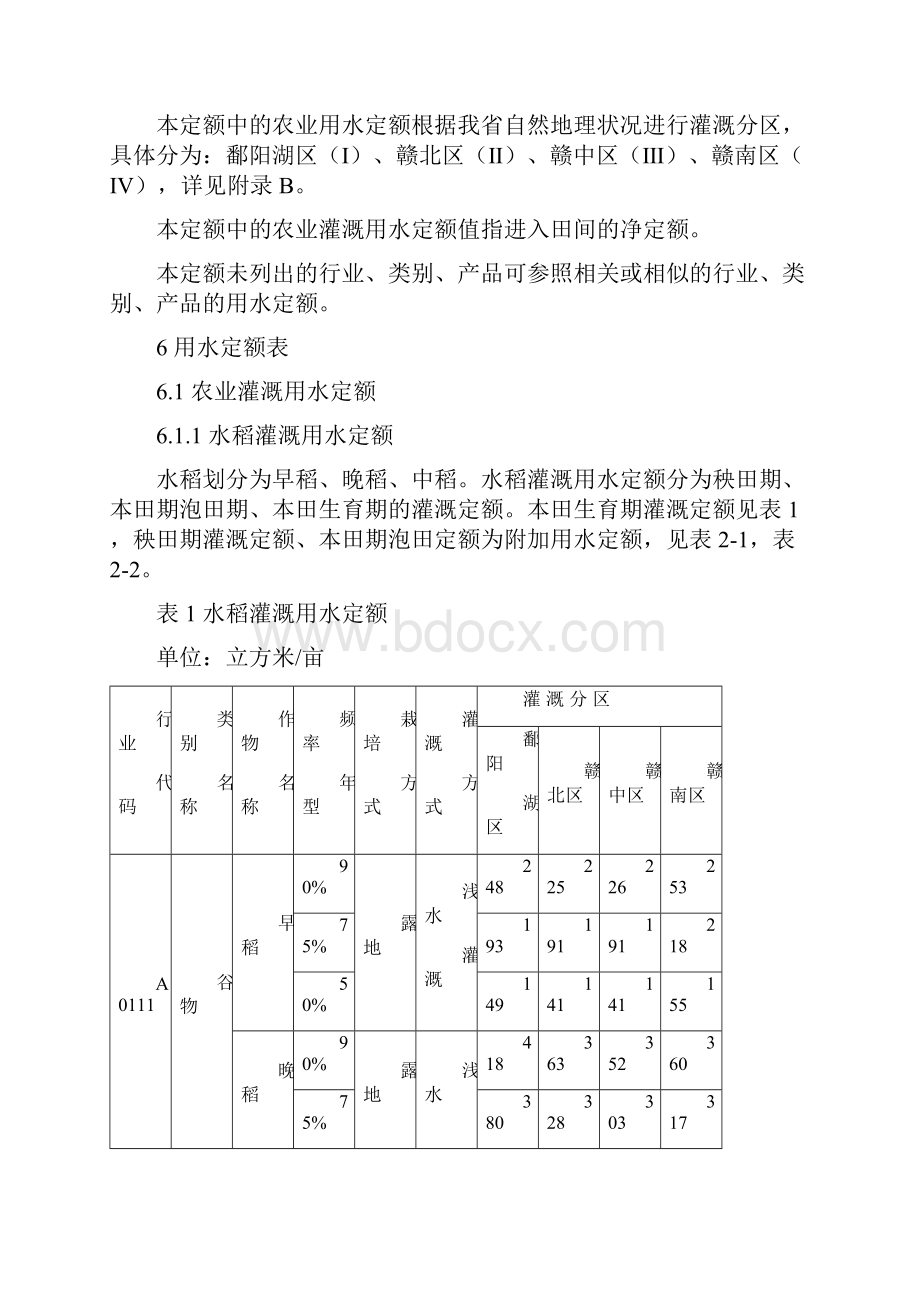 江西省农业灌溉用水定额地方标准.docx_第3页