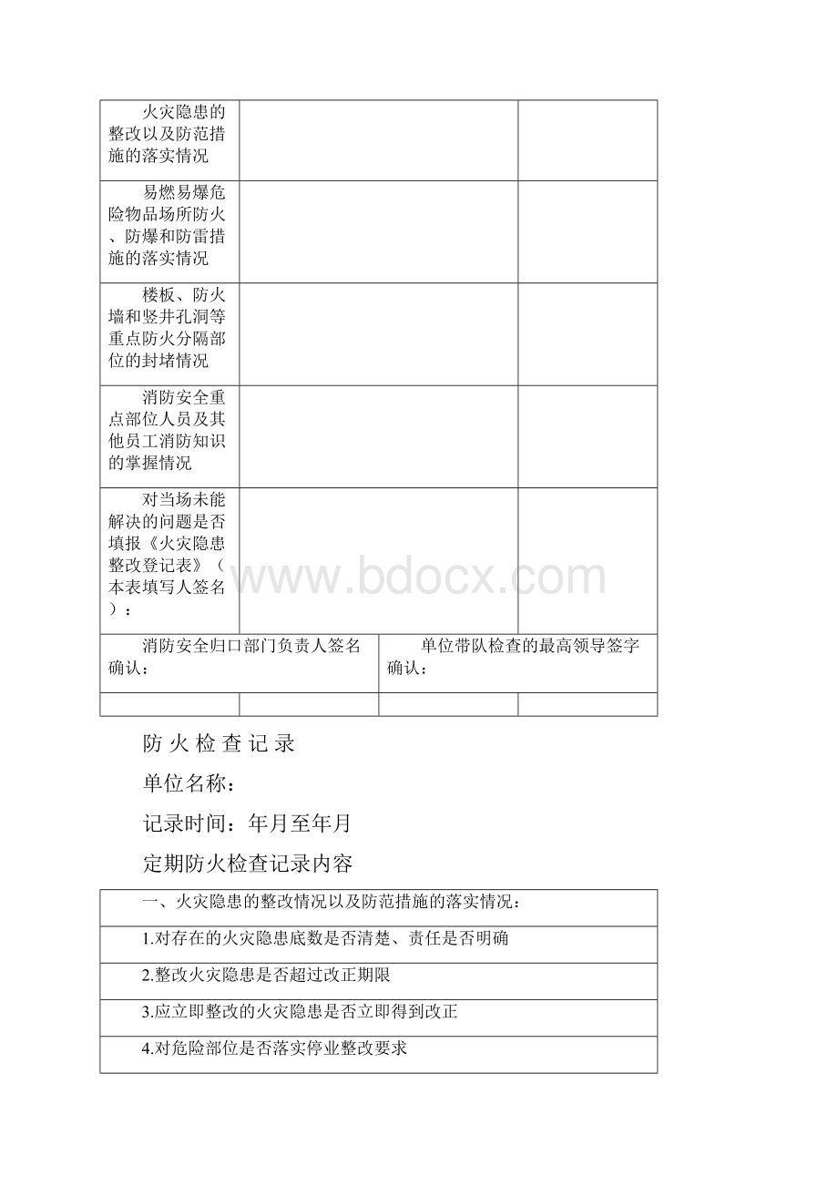 防火检查记录表之欧阳化创编.docx_第2页