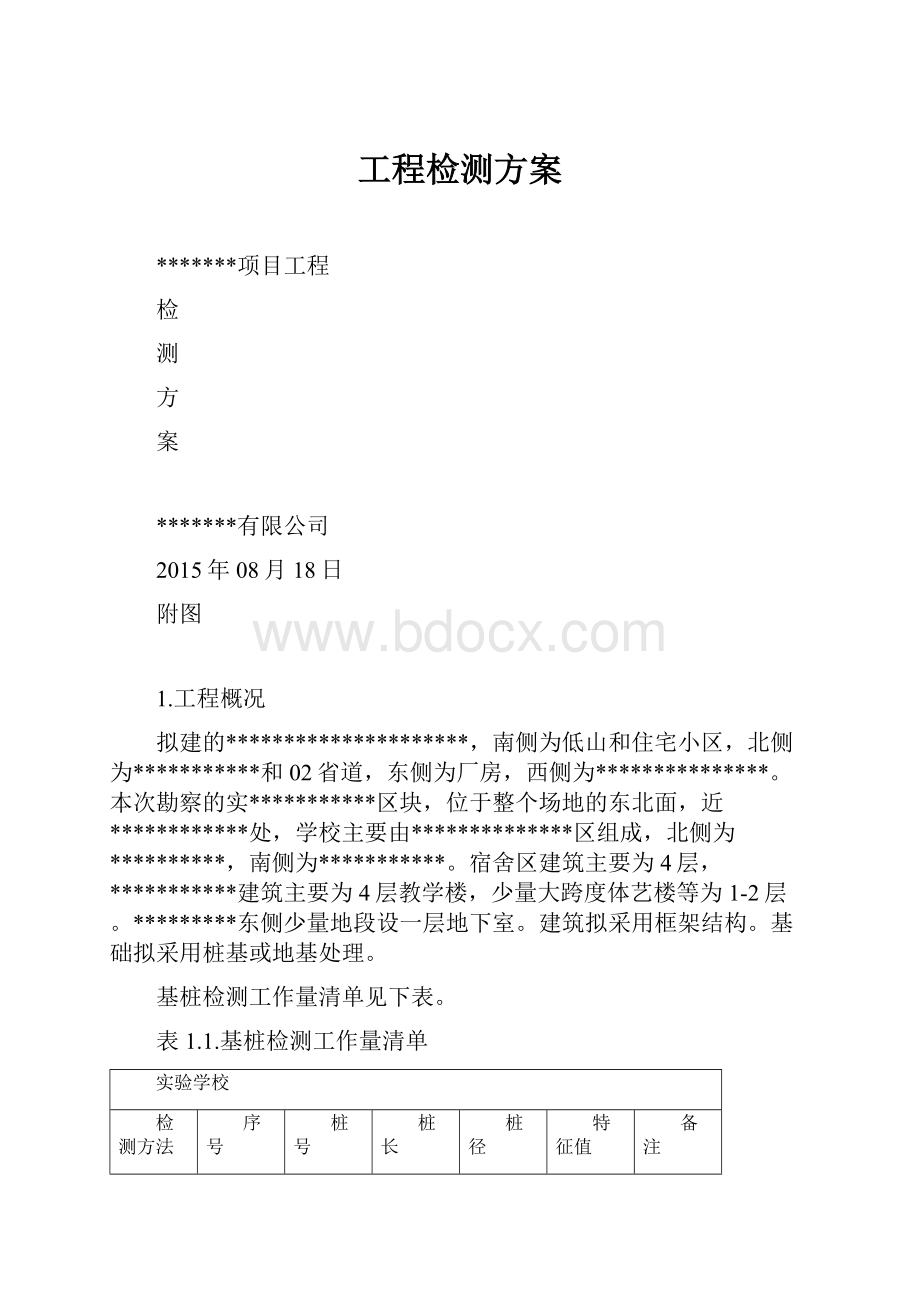 工程检测方案.docx