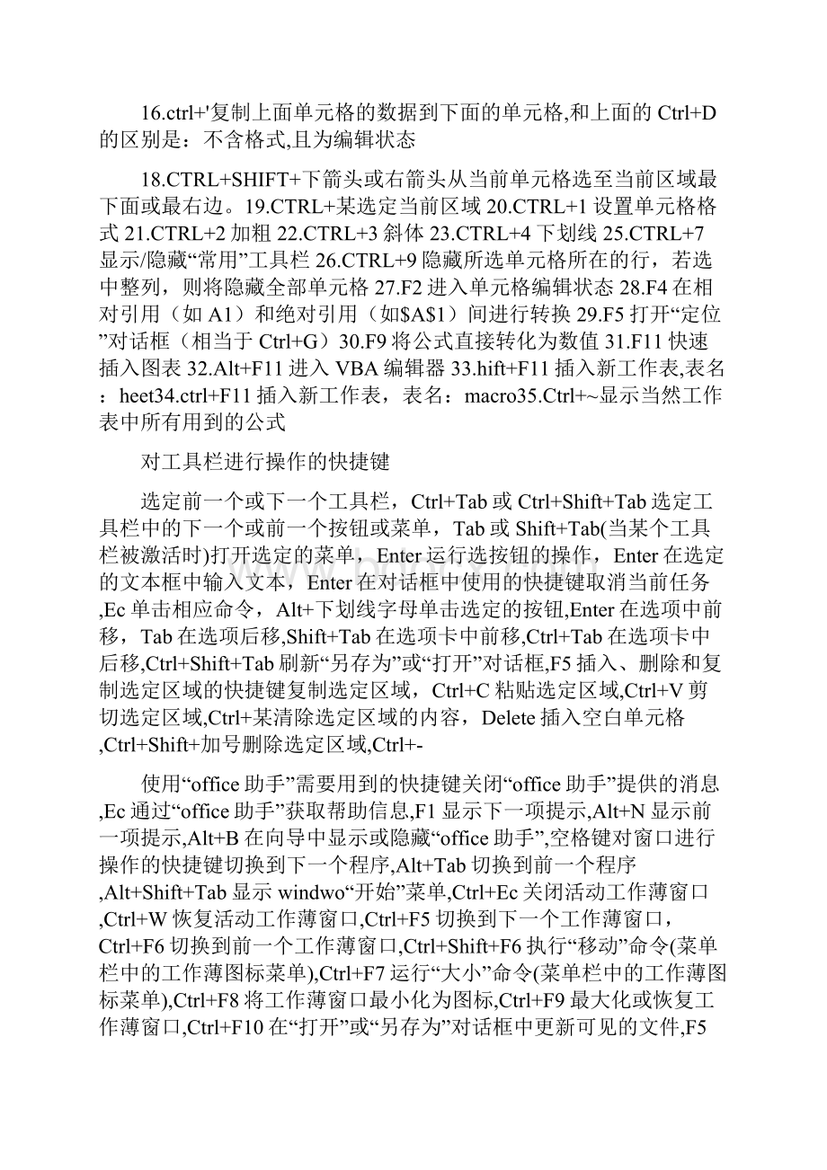 Excel快捷键大全让你会的不止是复制粘贴.docx_第2页