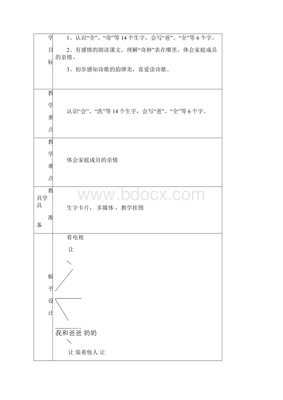 人教版一年级下册语文第二单元教案.docx_第3页