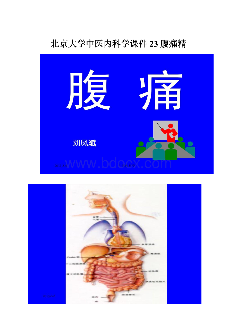 北京大学中医内科学课件23腹痛精.docx