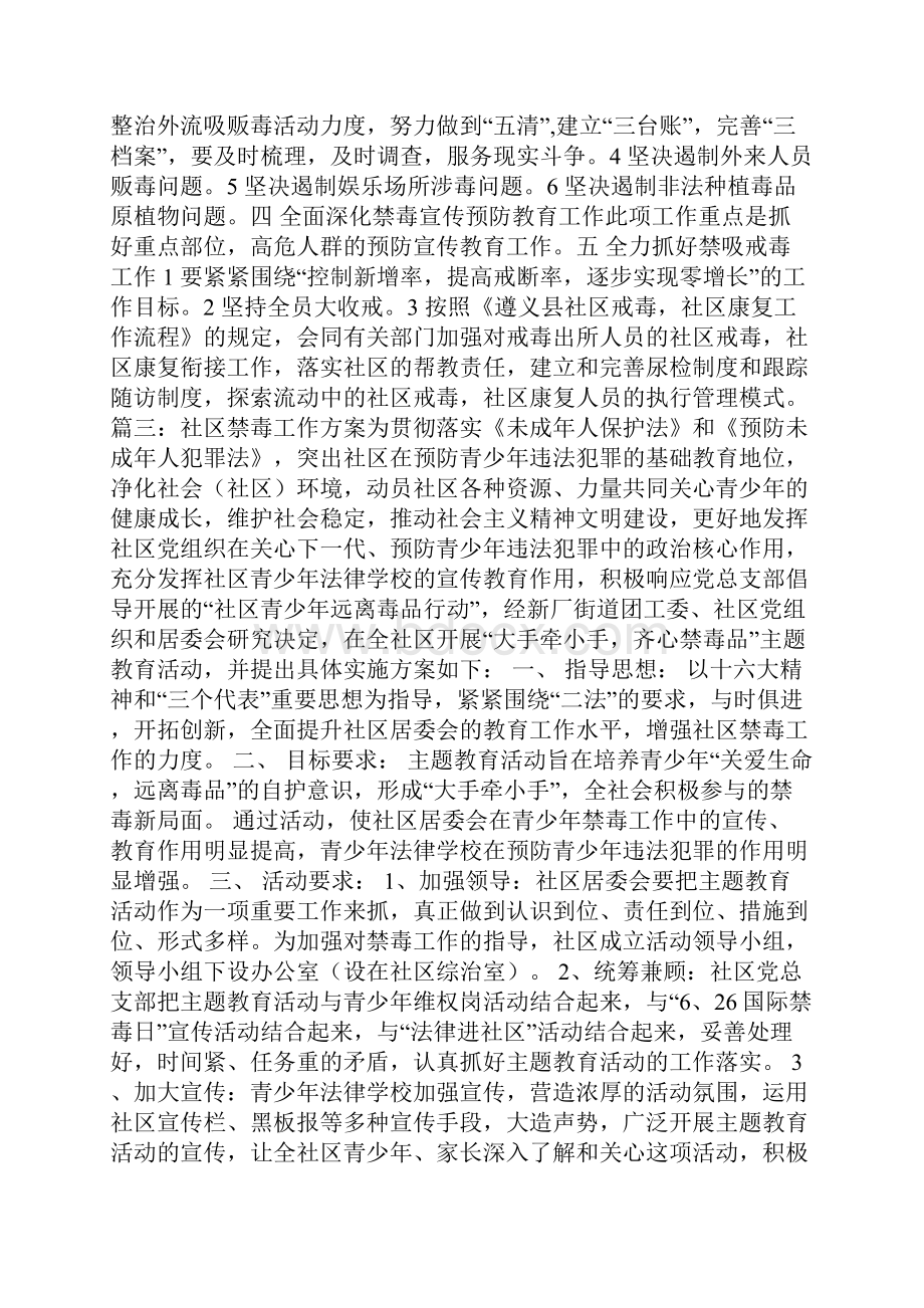 社区禁毒工作方案.docx_第3页