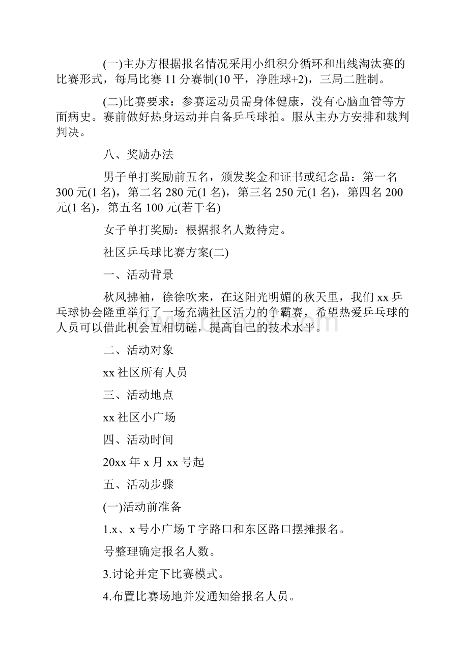 社区乒乓球比赛方案.docx_第2页