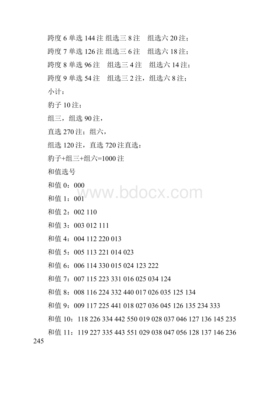 胆码和值跨度两码和差选号一览表.docx_第2页