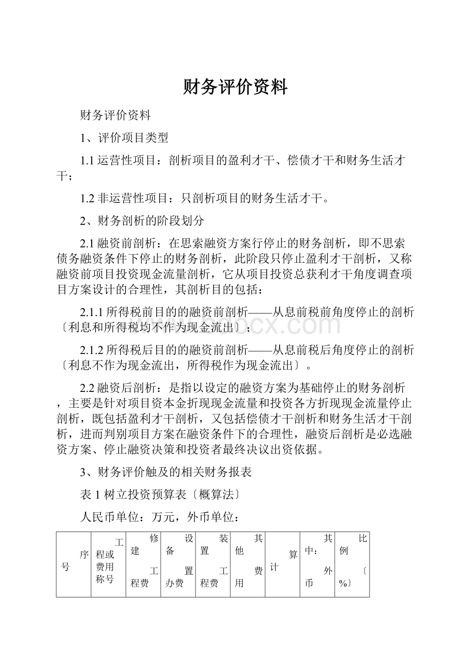 财务评价资料.docx