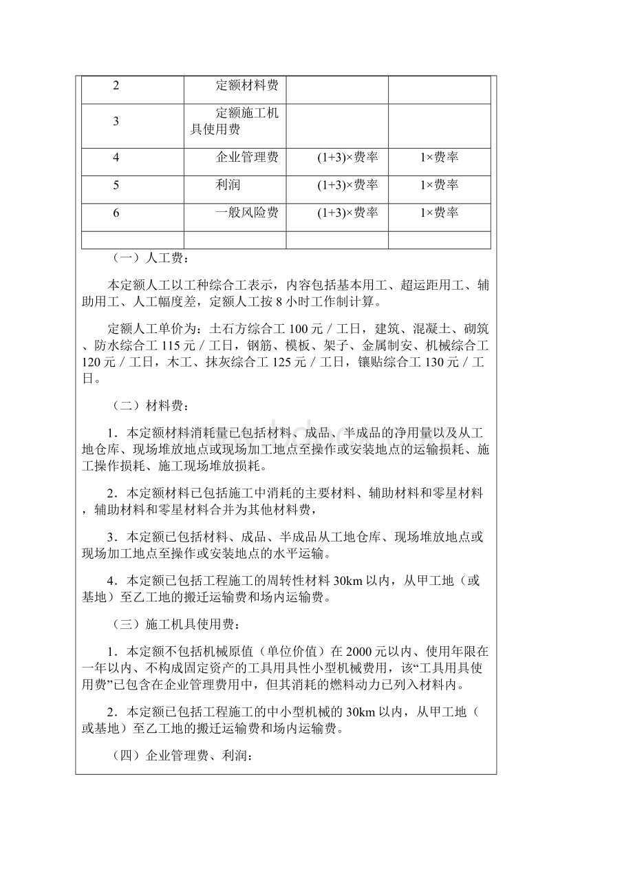 重庆市房屋建筑与装饰工程计价定额建筑工程.docx_第2页