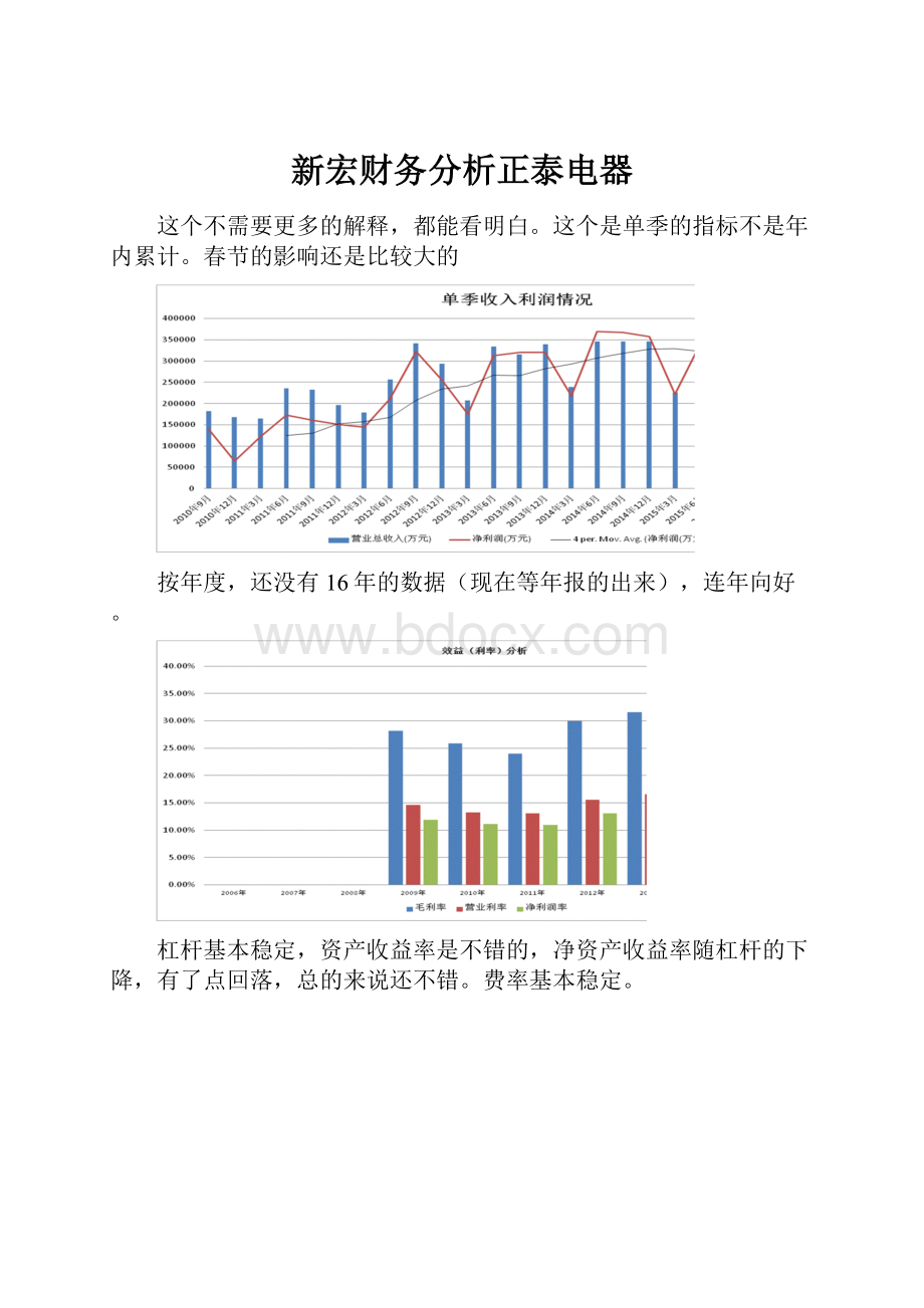 新宏财务分析正泰电器.docx