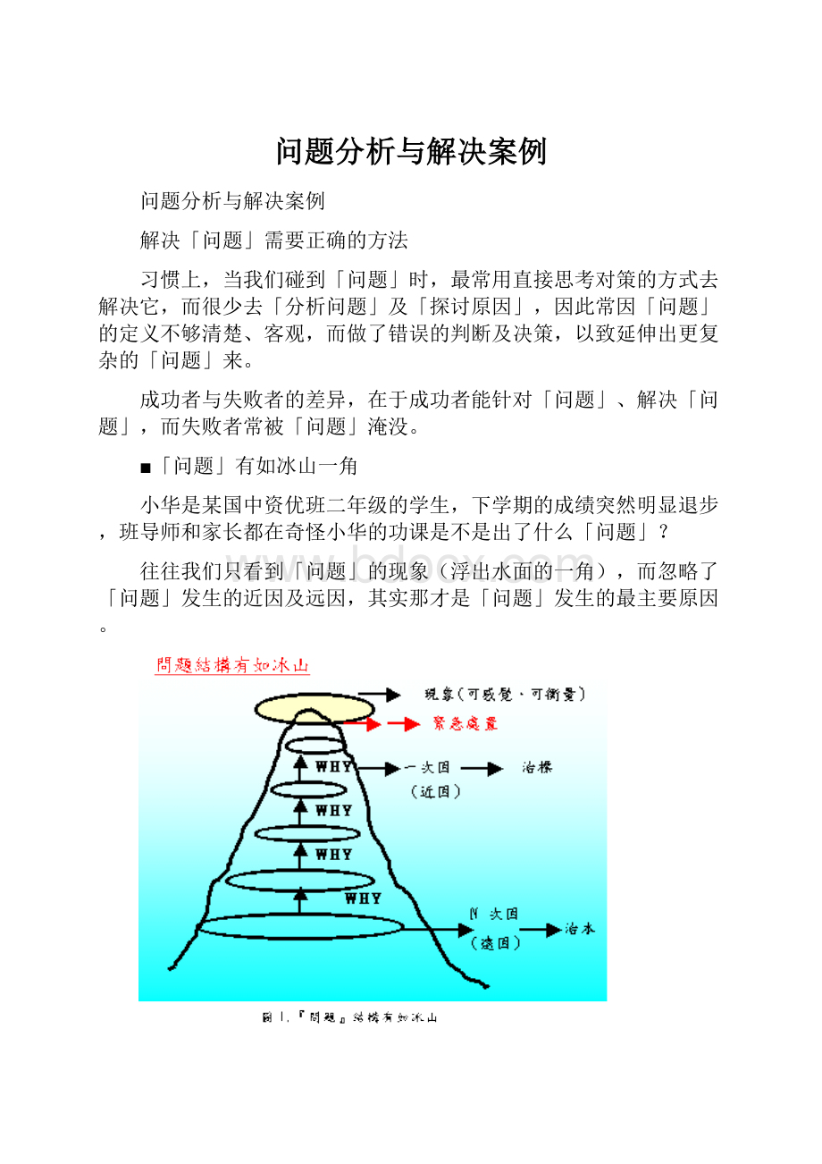 问题分析与解决案例.docx