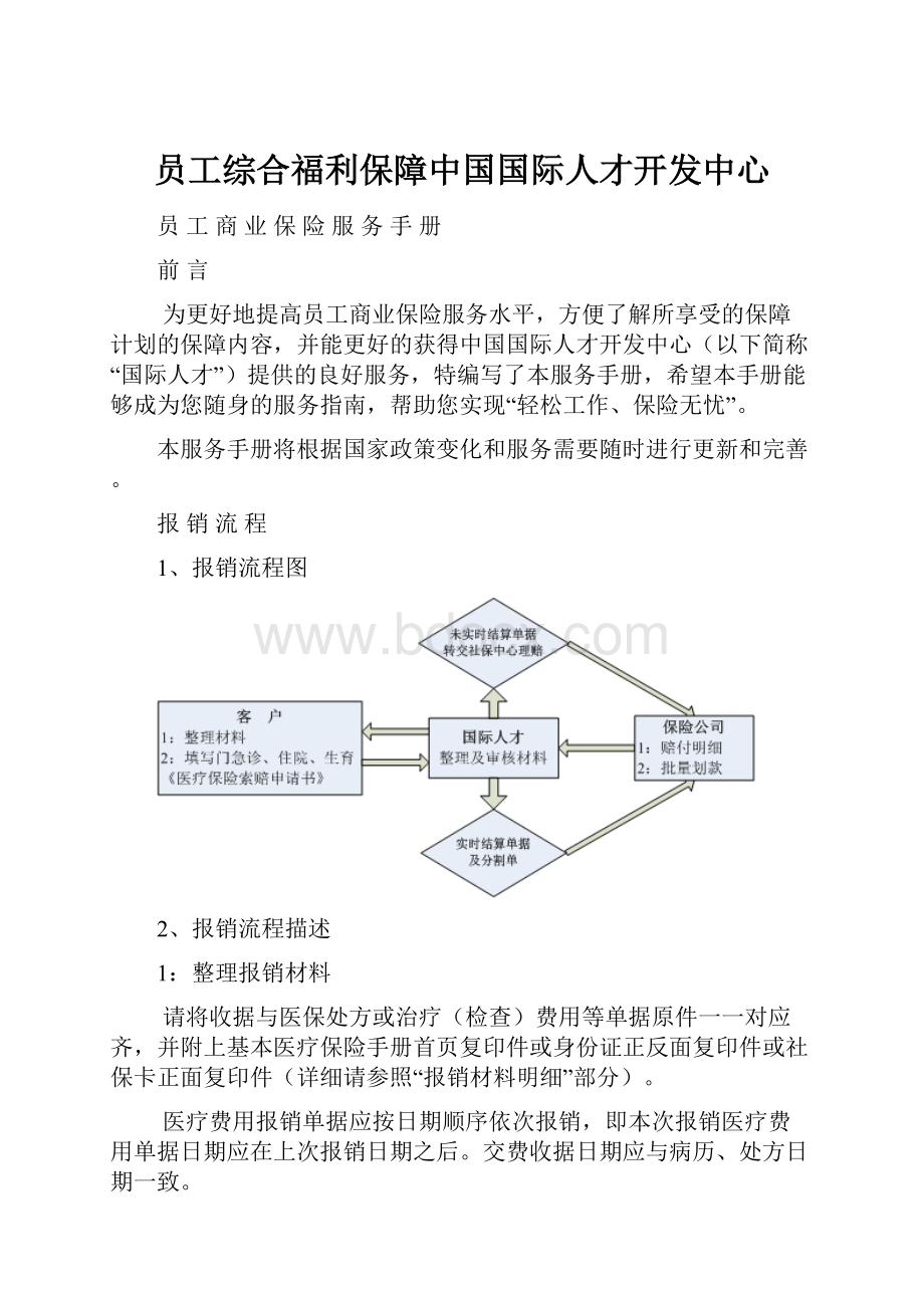 员工综合福利保障中国国际人才开发中心.docx_第1页