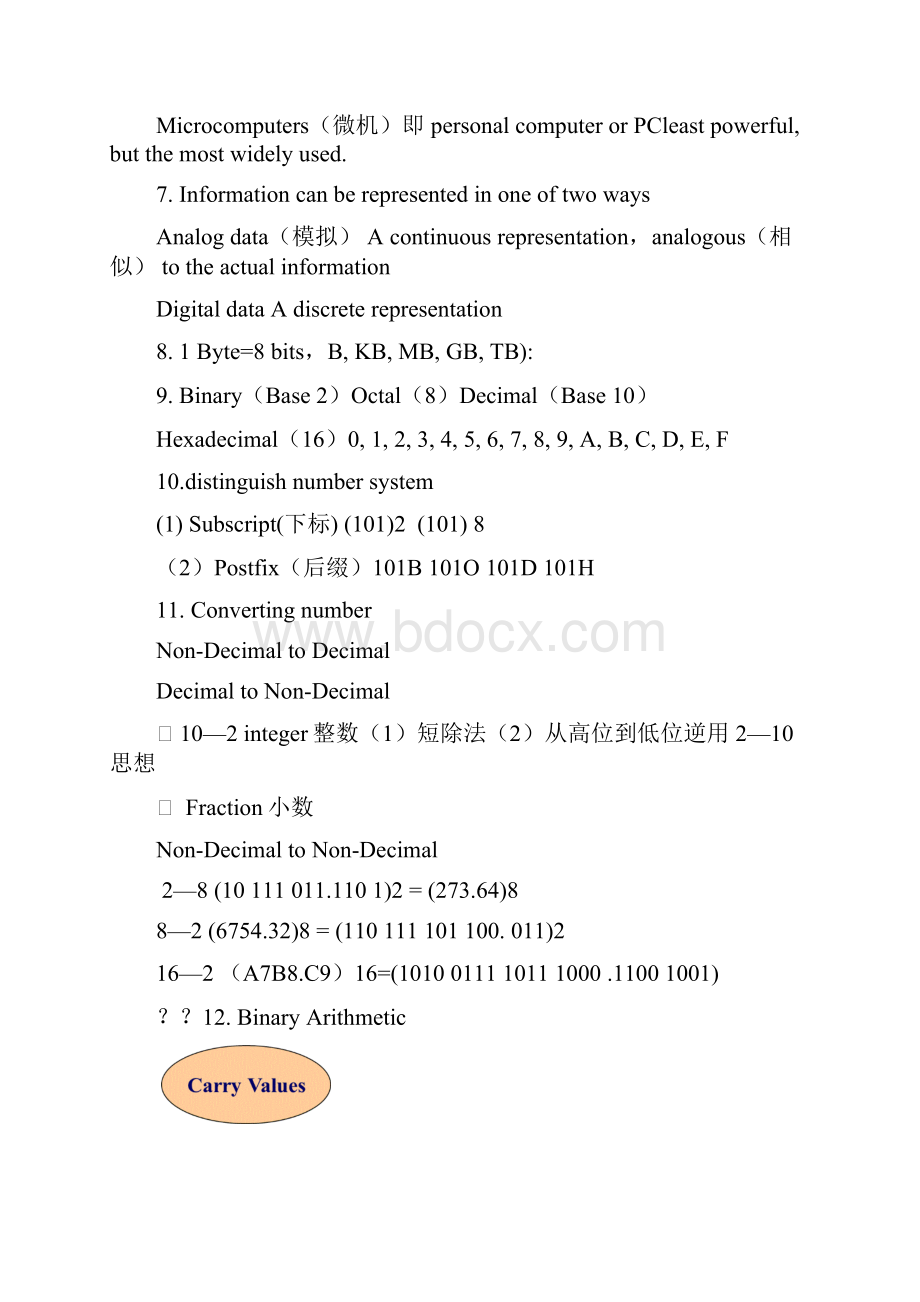 大学计算机基础双语教学复习资料英文版.docx_第2页