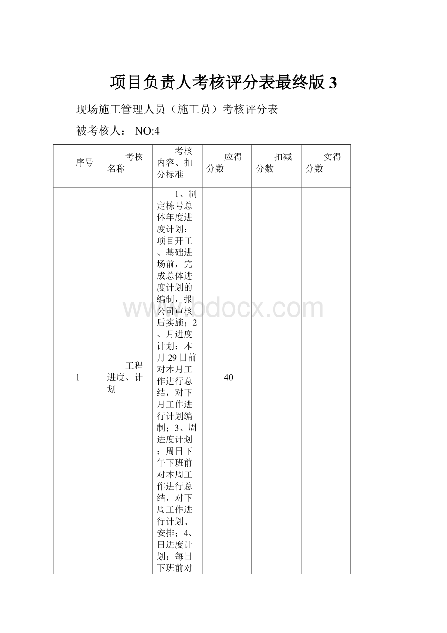 项目负责人考核评分表最终版3.docx