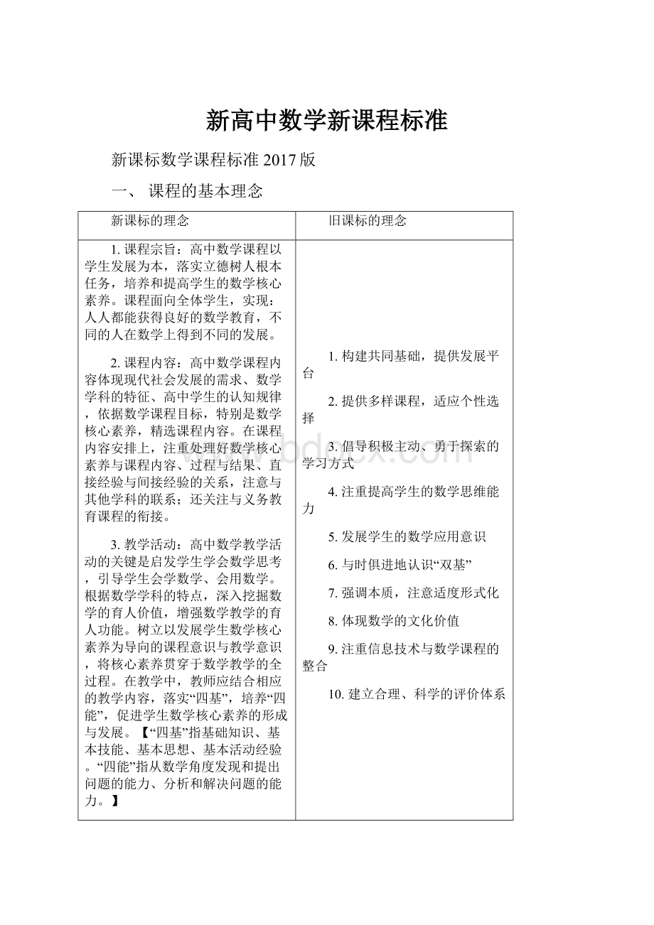 新高中数学新课程标准.docx_第1页