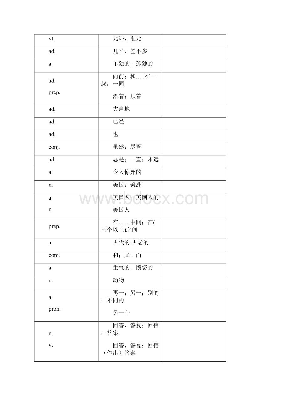 中考英语词汇默写卷.docx_第3页