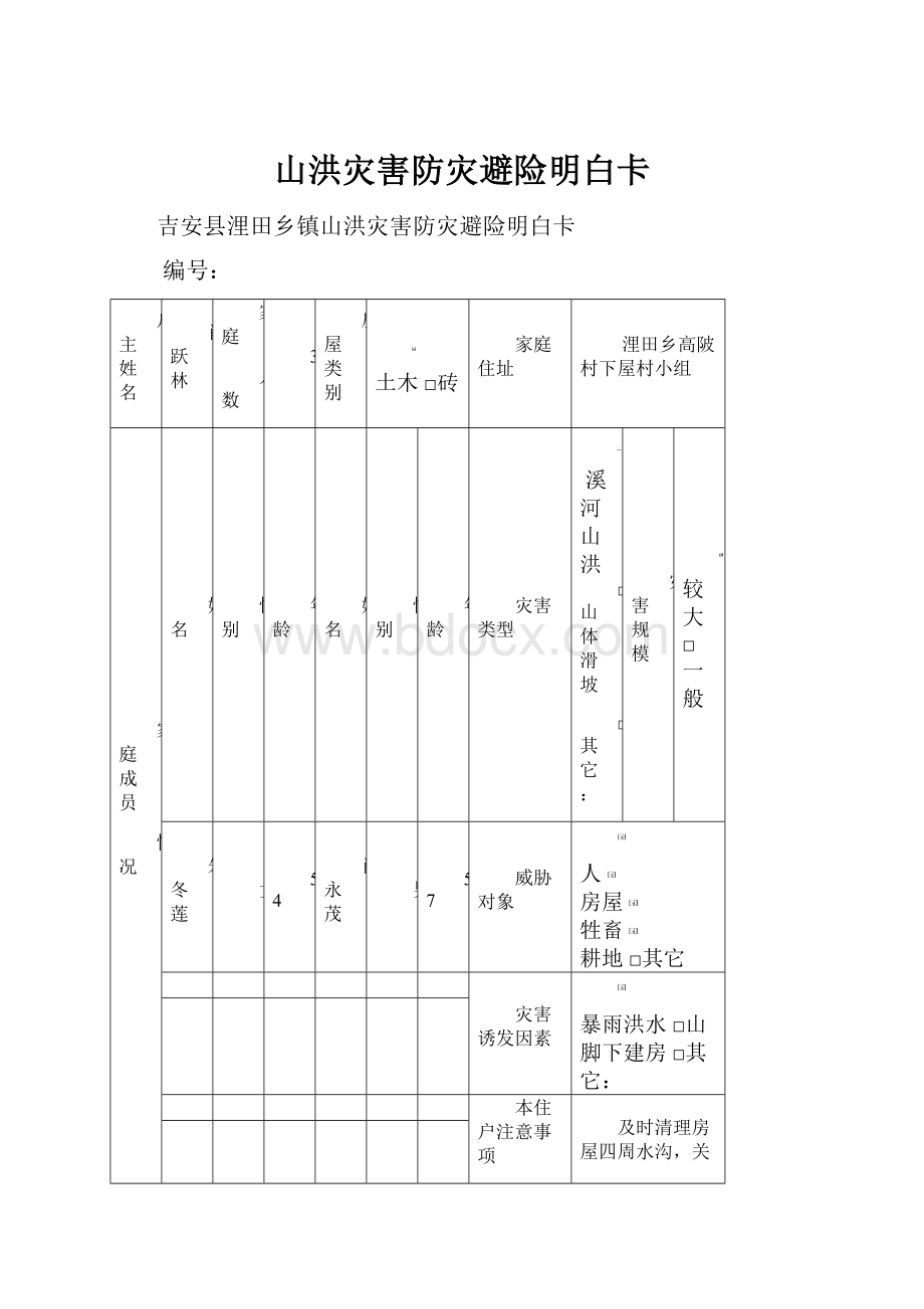 山洪灾害防灾避险明白卡.docx