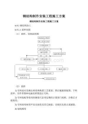 钢结构制作安装工程施工方案.docx