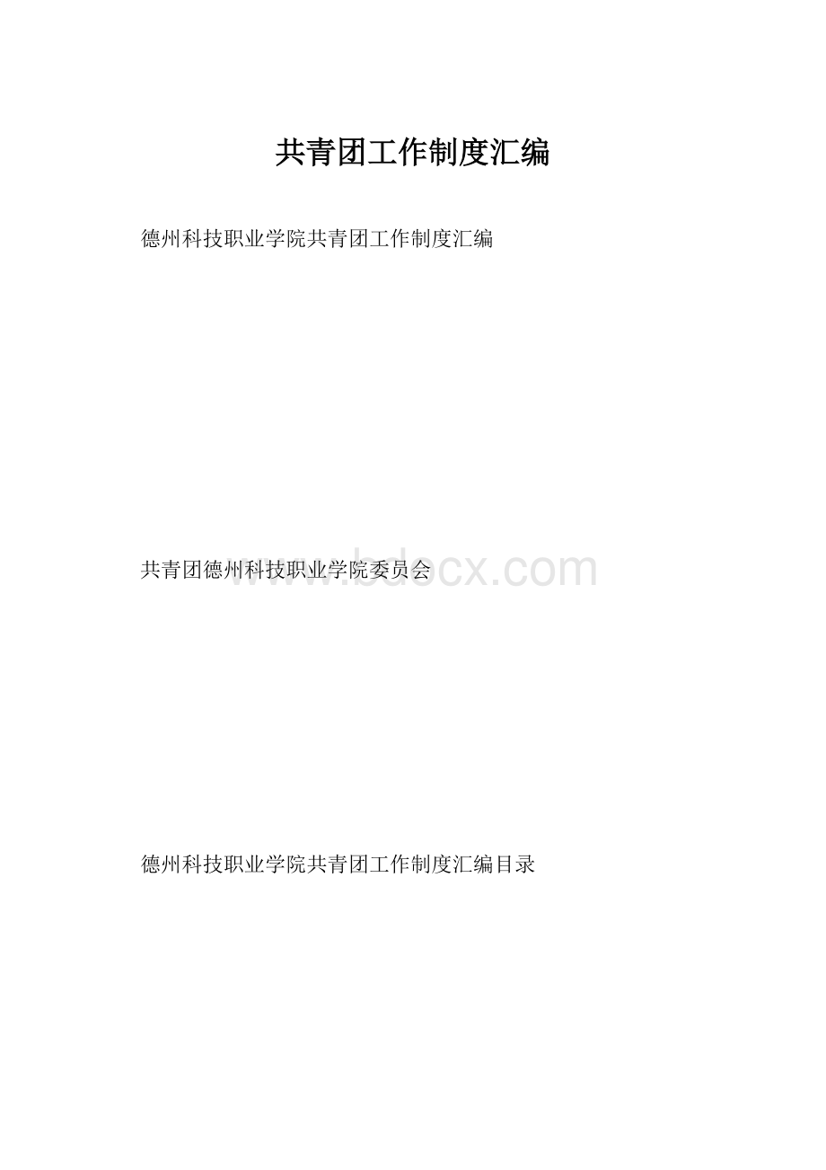 共青团工作制度汇编.docx_第1页