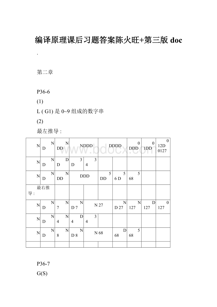 编译原理课后习题答案陈火旺+第三版doc.docx_第1页