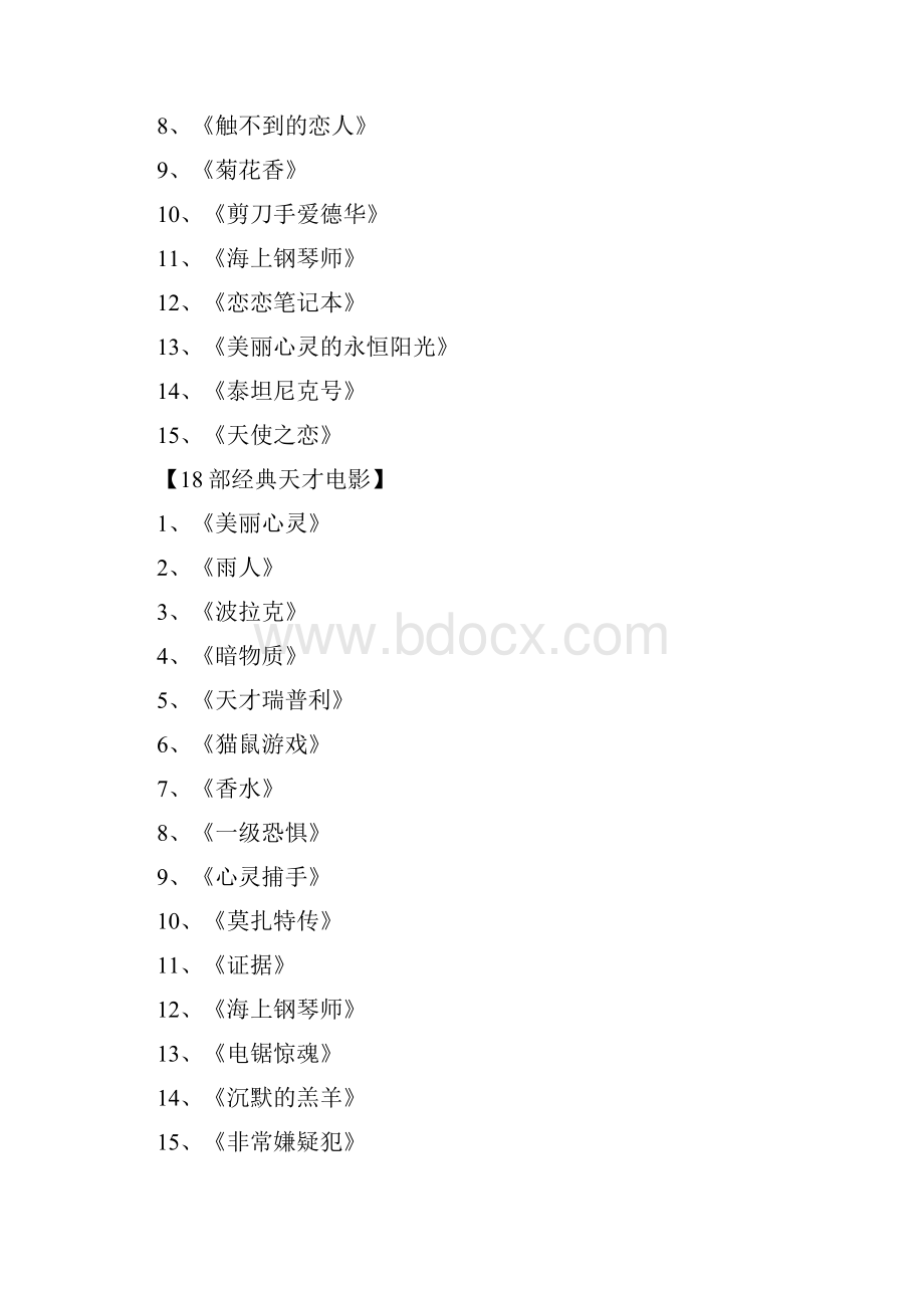 最佳电影推荐各类顶尖电影大学毕业也看不完.docx_第3页