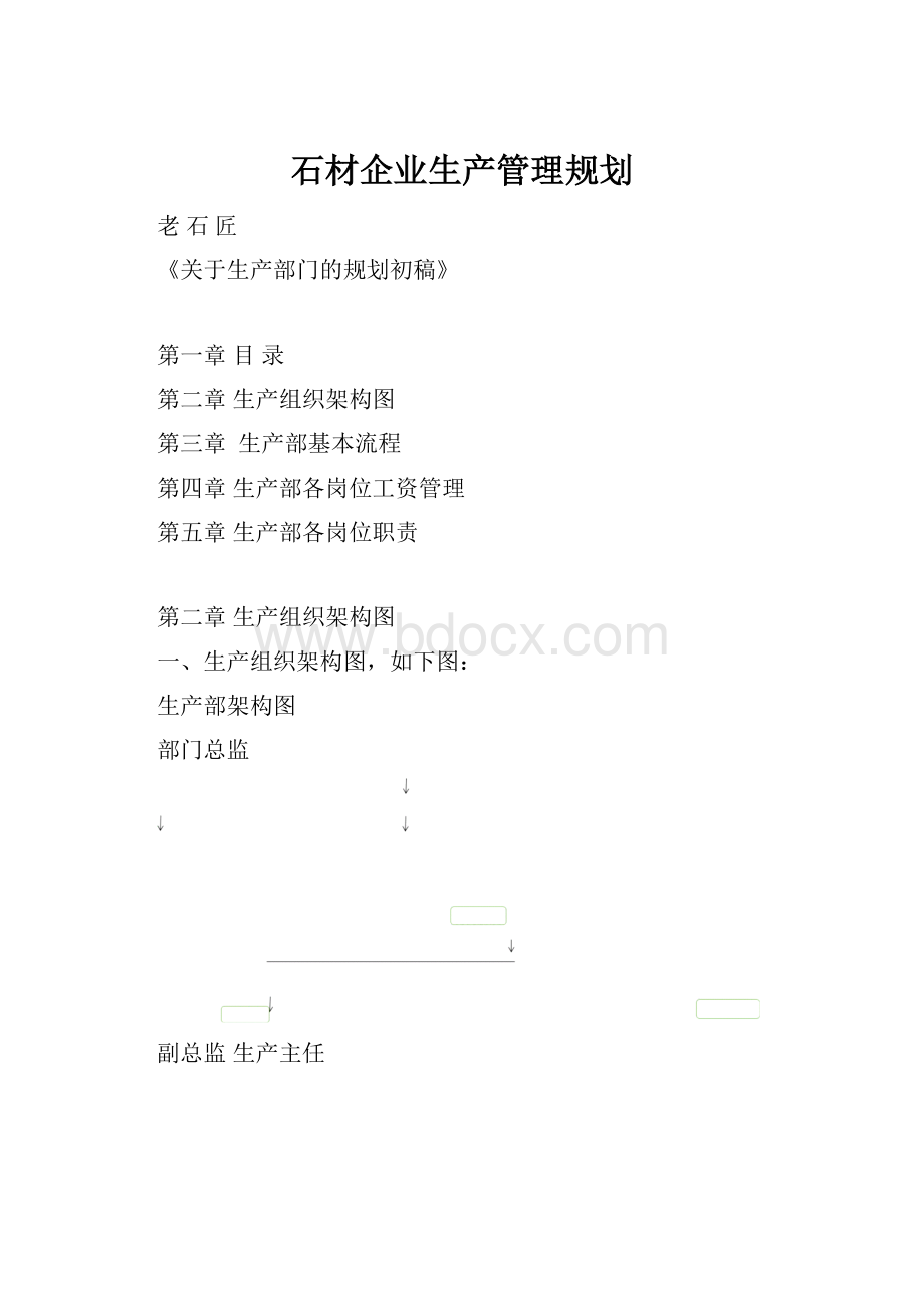 石材企业生产管理规划.docx_第1页