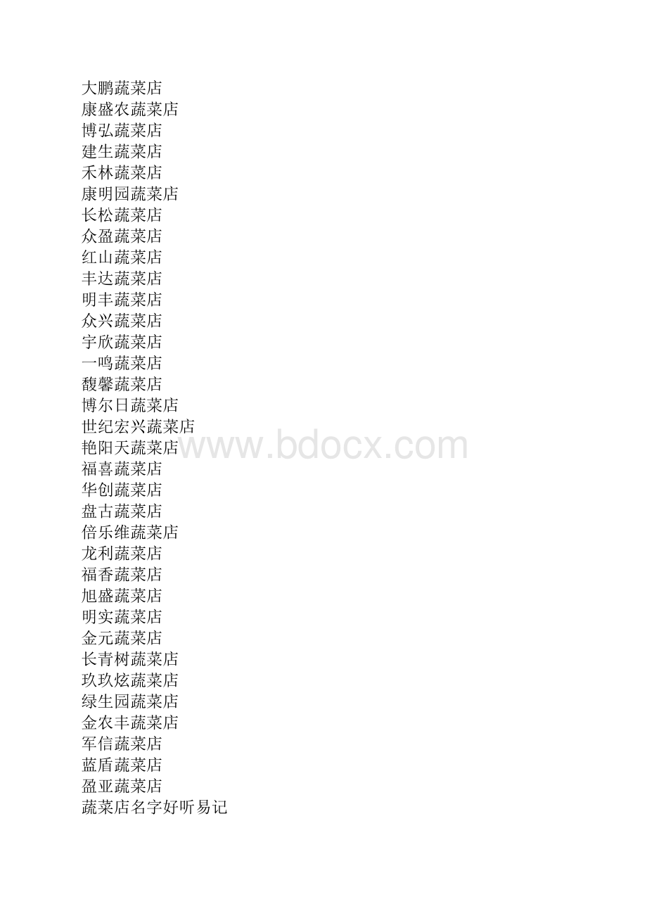 蔬菜店名字好听吉祥2.docx_第3页