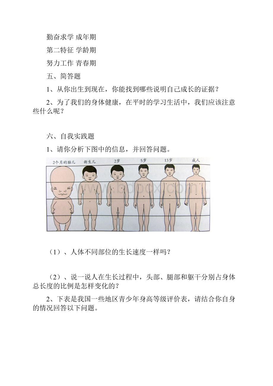 苏教版科学六年级下册单元测试题最新附答案.docx_第3页