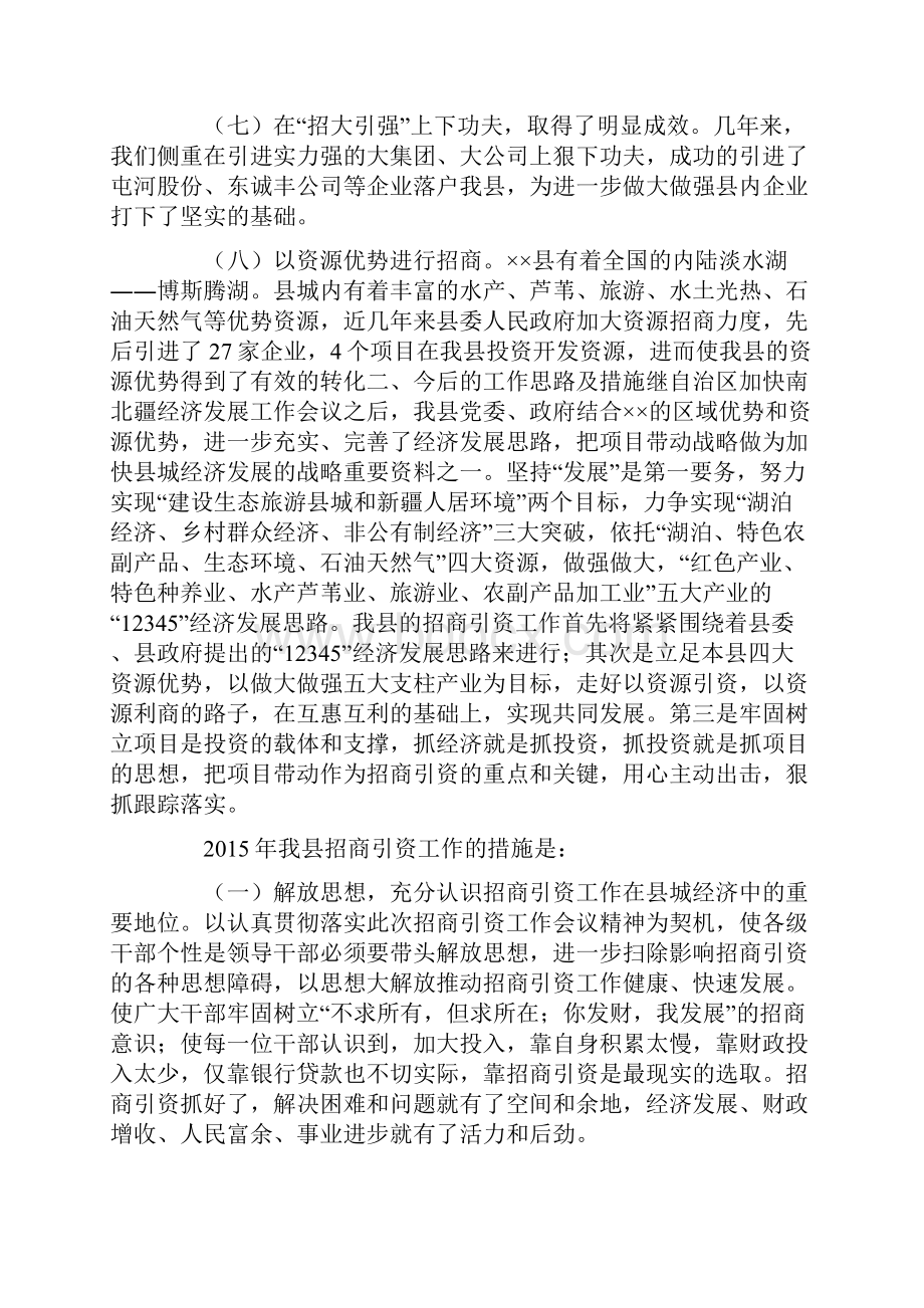 最新招商引资工作述职报告格式范文示例.docx_第2页