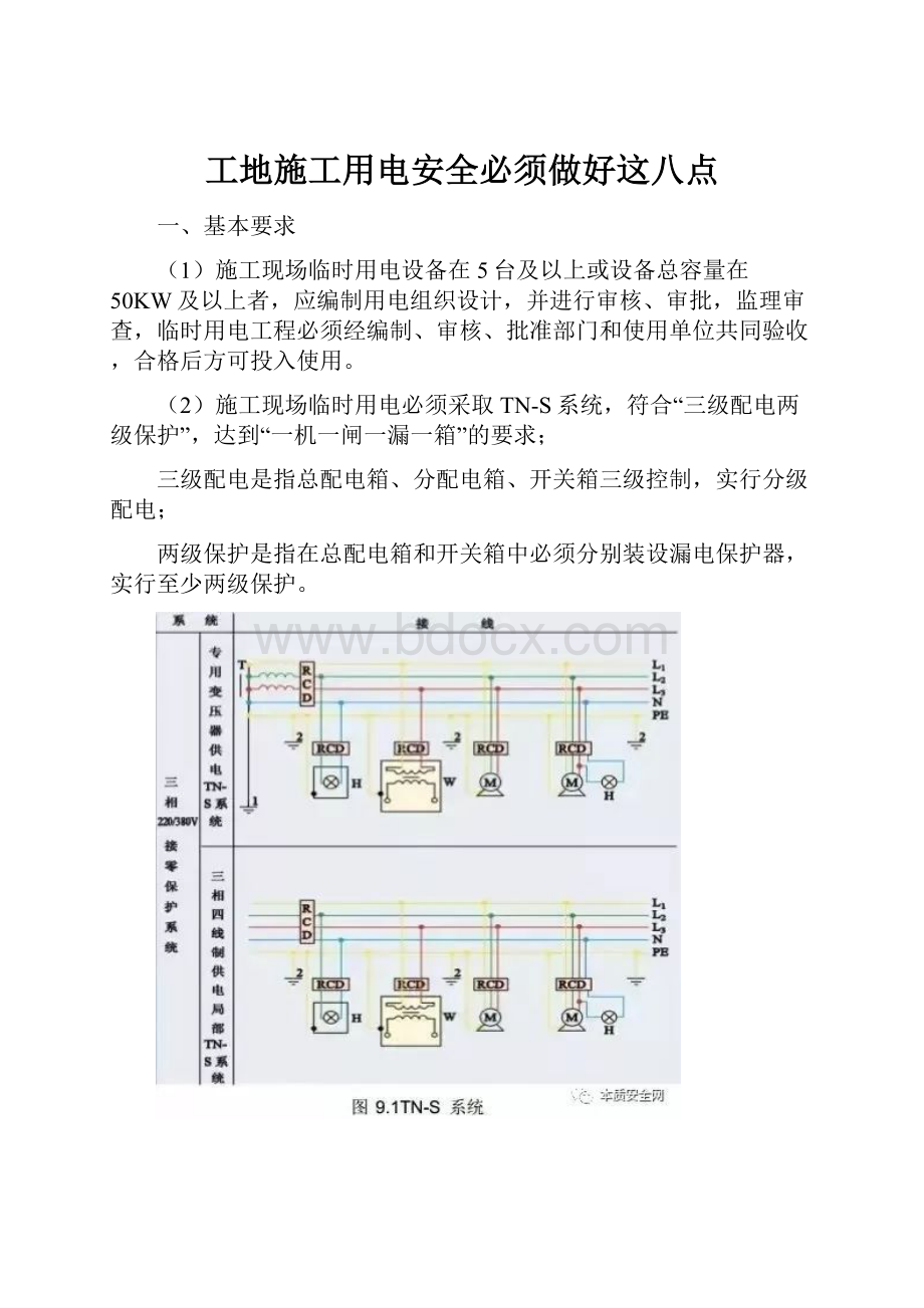 工地施工用电安全必须做好这八点.docx