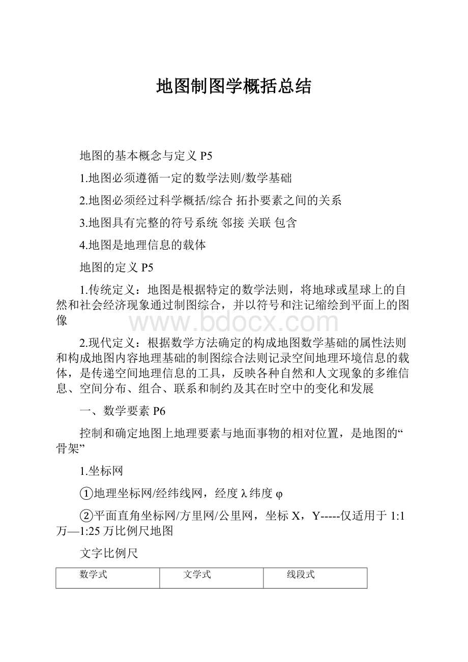 地图制图学概括总结.docx