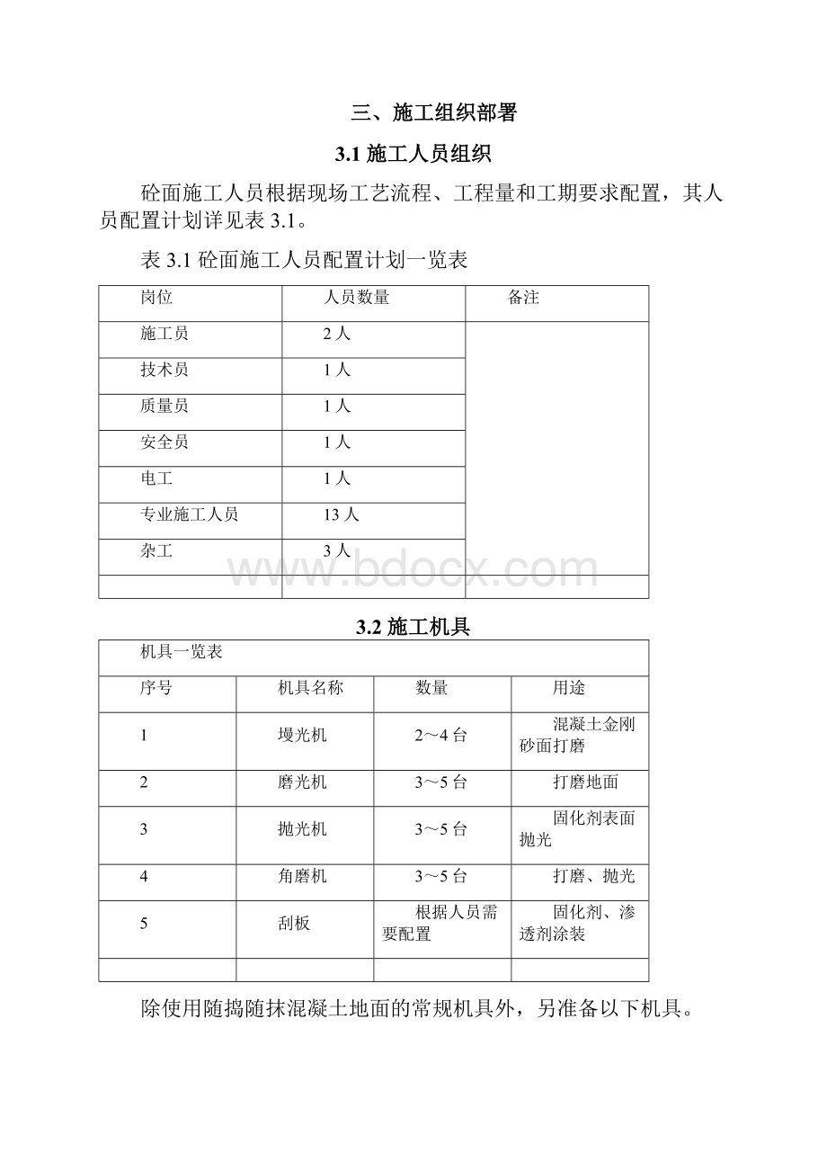 金錩国际地下室金刚砂l固化剂地面施工方案.docx_第3页