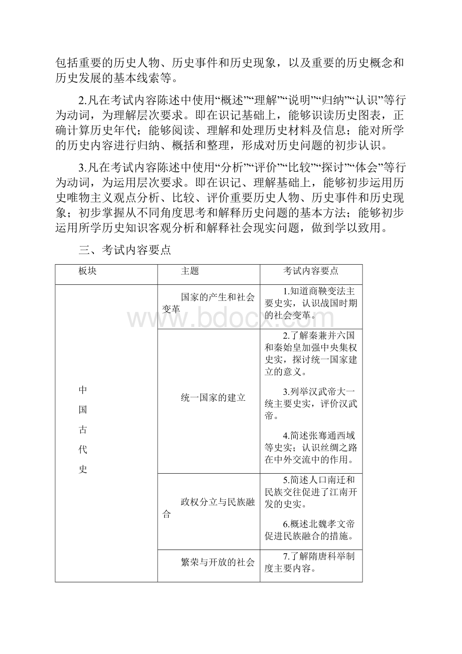 陕西省中考历史科说明及样题.docx_第2页