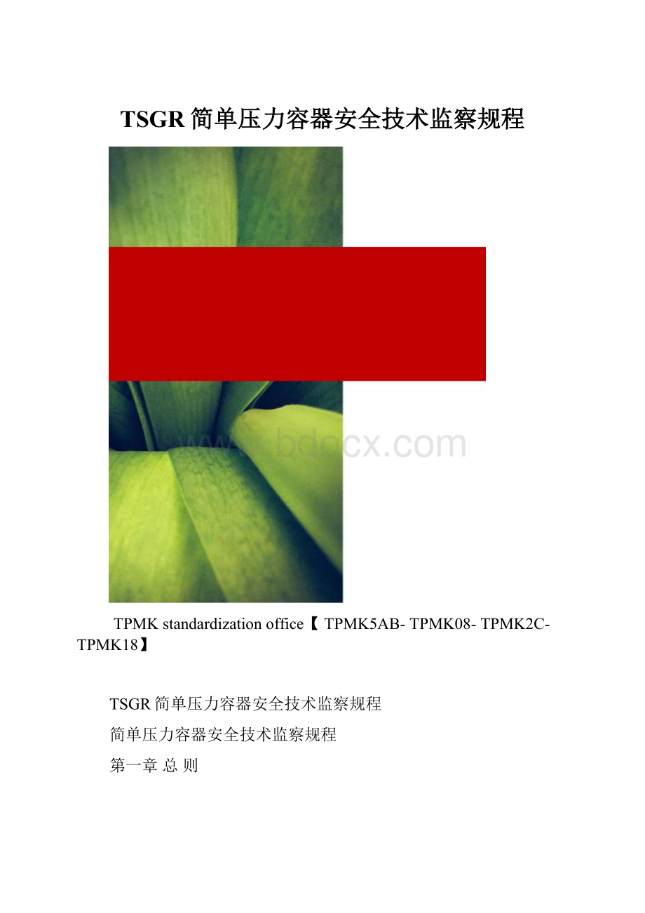 TSGR简单压力容器安全技术监察规程.docx