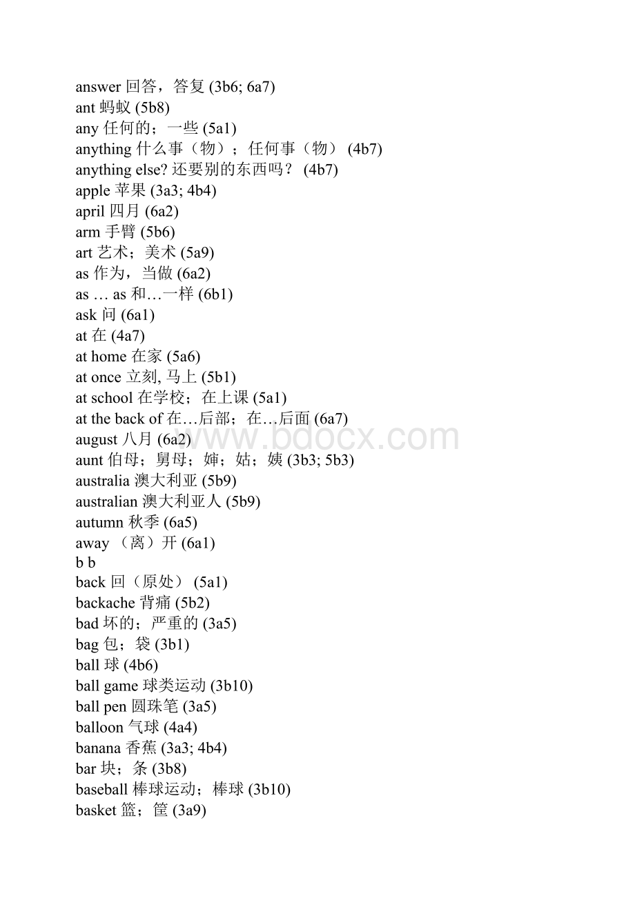 牛津小学英语单词总表.docx_第2页