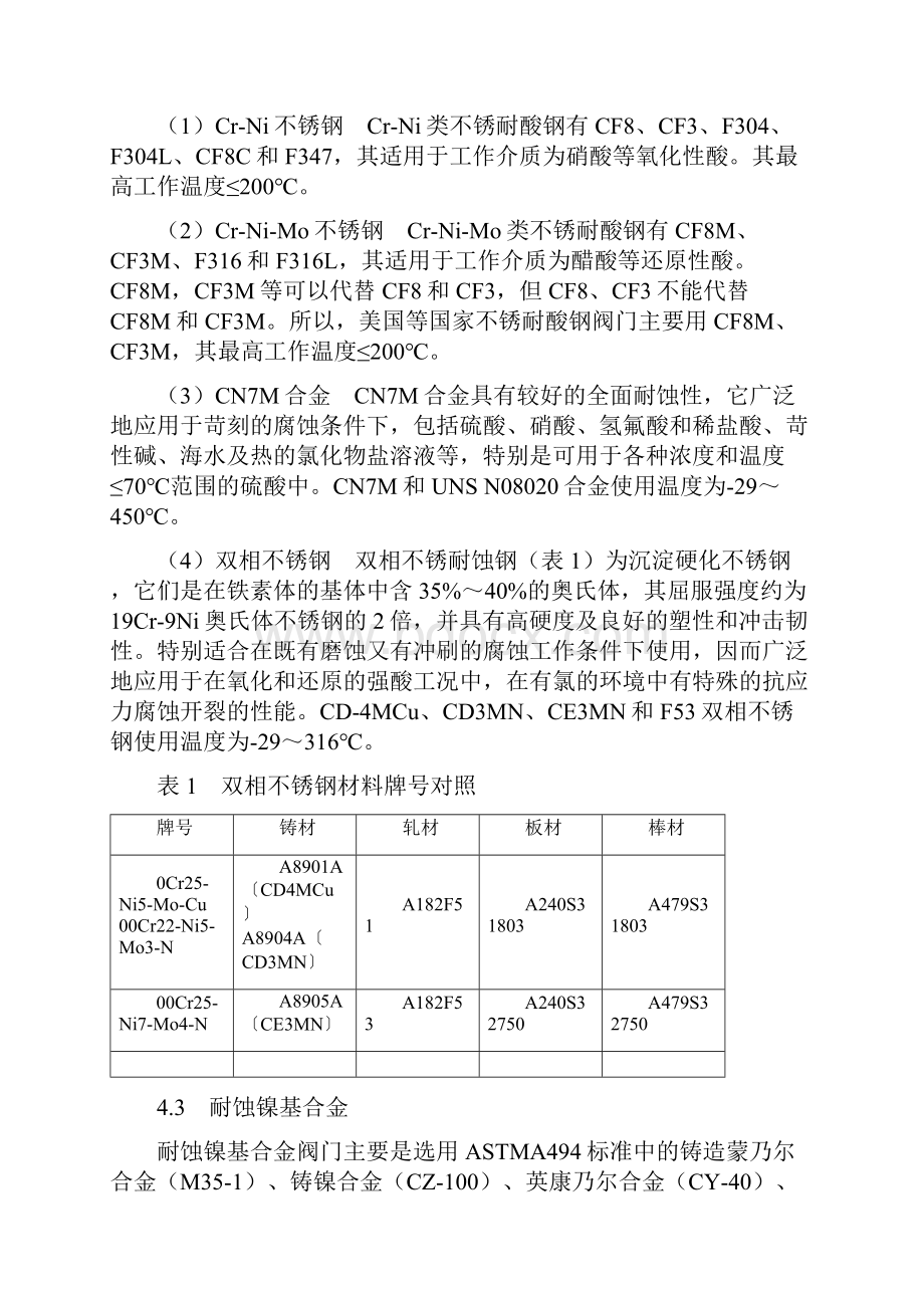 阀门阀体材料的适宜工作温度.docx_第3页